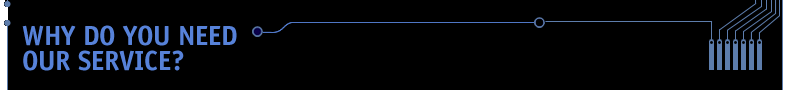 WHY DO YOU NEED OUR SERVICE?
